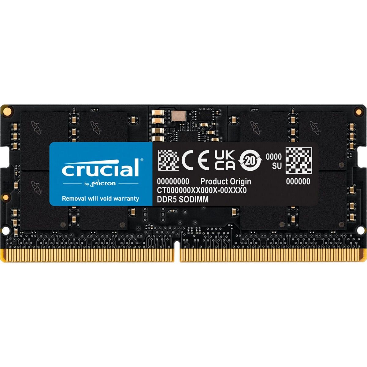 Память DDR5 16Gb 4800MHz Crucial CT16G48C40S5 RTL PC5-38400 CL40 SO-DIMM 288-pin 1.1В dual rank Ret