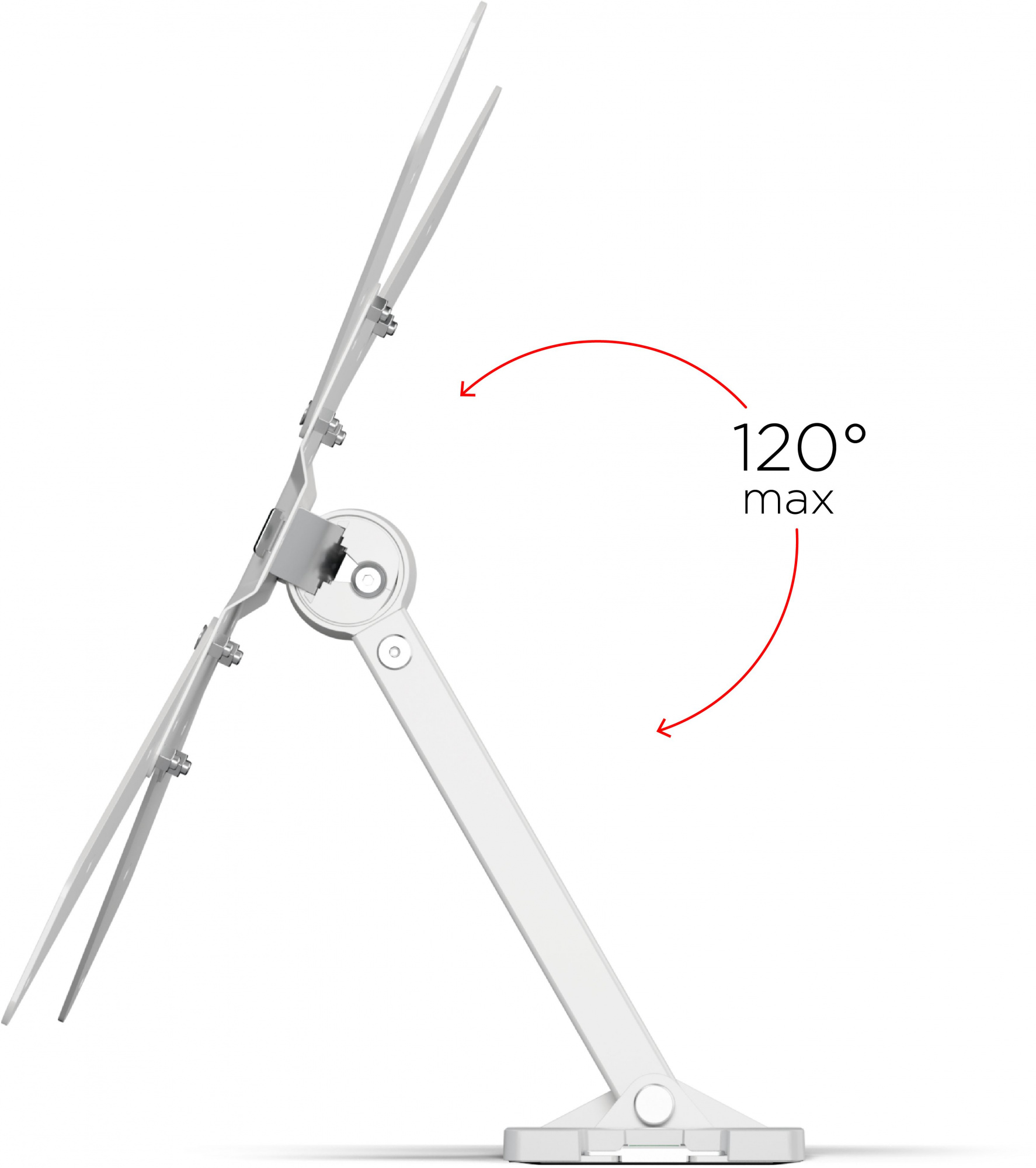 Кронштейн для телевизора Holder LCD-5520-B белый 32"-55" макс.45кг настенный поворотно-выдвижной и н