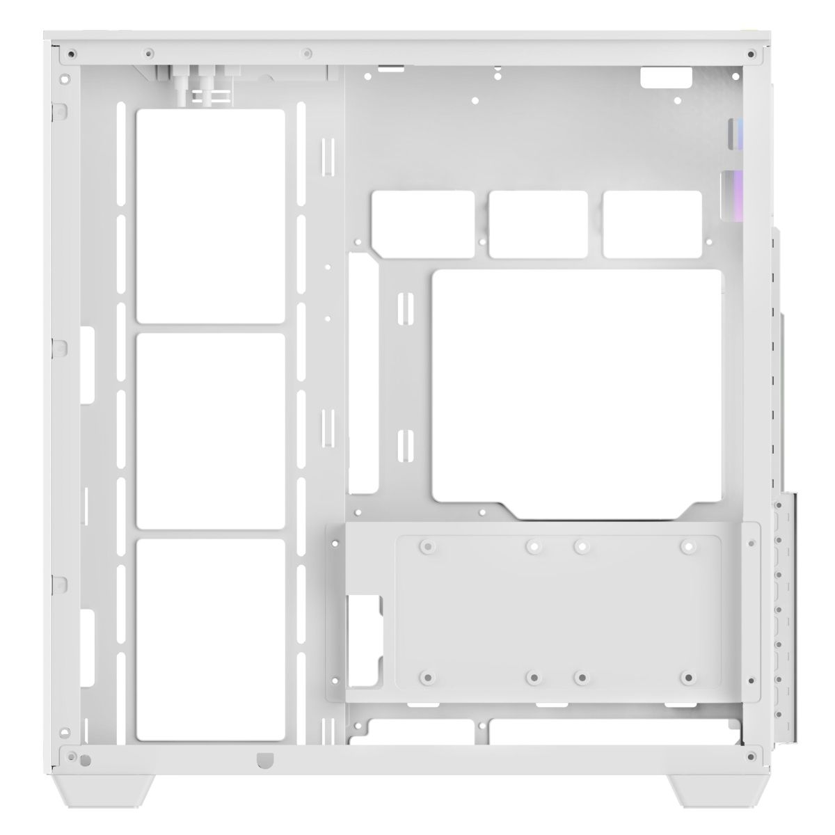 Корпус Ocypus Delta C74 WH ARGB, Midi-Tower, TG, 2x120mm ARGB, 2xUSB-A 3.0 + 1xUSB-C 3.1, ATX, mATX,
