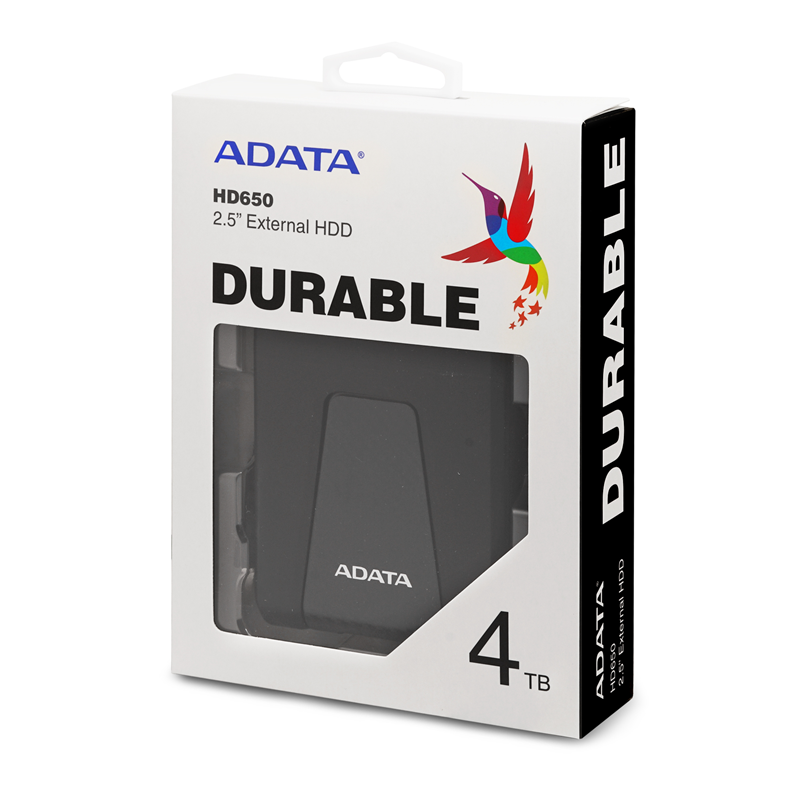 Жесткий диск A-Data USB3.0 4TB AHD650-4TU31-CBK HD650 DashDrive Durable 2.5" черный