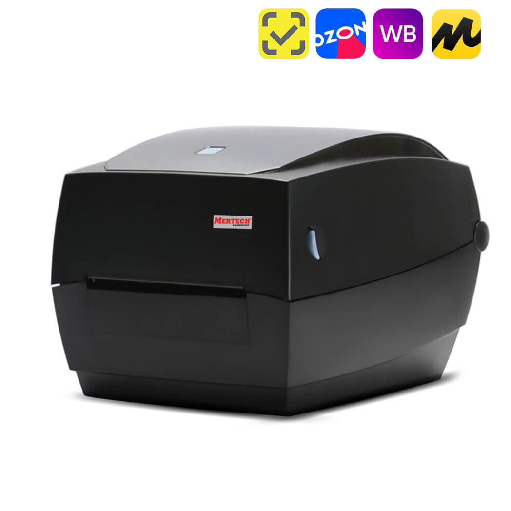 Термотрансферный принтер этикеток MPRINT TLP100 TERRA NOVA (300 DPI) USB, RS232, Ethernet Black