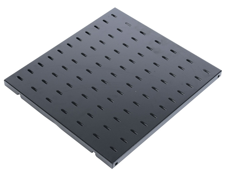 Полка перфорированная, глубина 450 мм, цвет черный