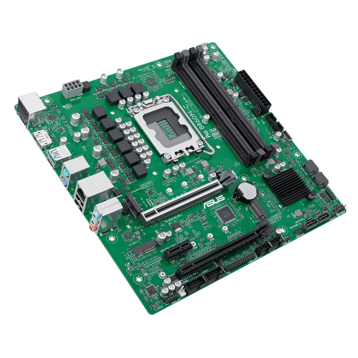Материнская плата ASUS PRO B860M-C-CSM, LGA1851, B860, 4*DDR5, 4*SATA, 2*M.2, 2*USB 3.2, 6*USB 2.0, 