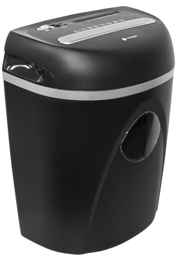 Шредер Heleos УП23-4 черный/серебристый (секр.P-4) фрагменты 13лист. 23лтр. скрепки скобы пл.карты C