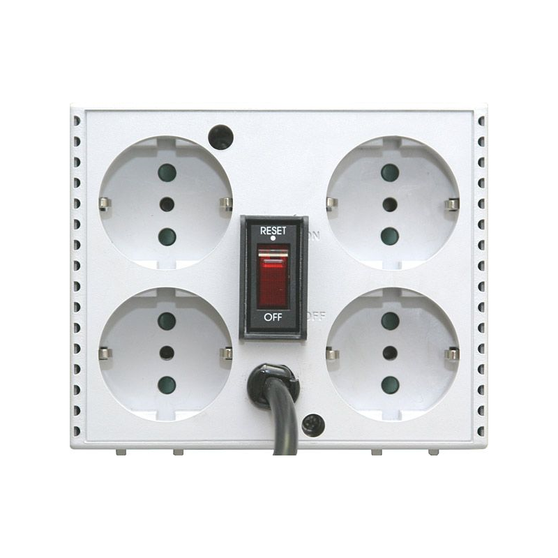 Стабилизатор напряжения Powercom TCA-1200 600Вт 1200ВА белый