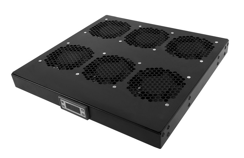 Модуль вентиляторный 19" 1U, 6 вентиляторов, регул. глубина 390-750 мм  с к