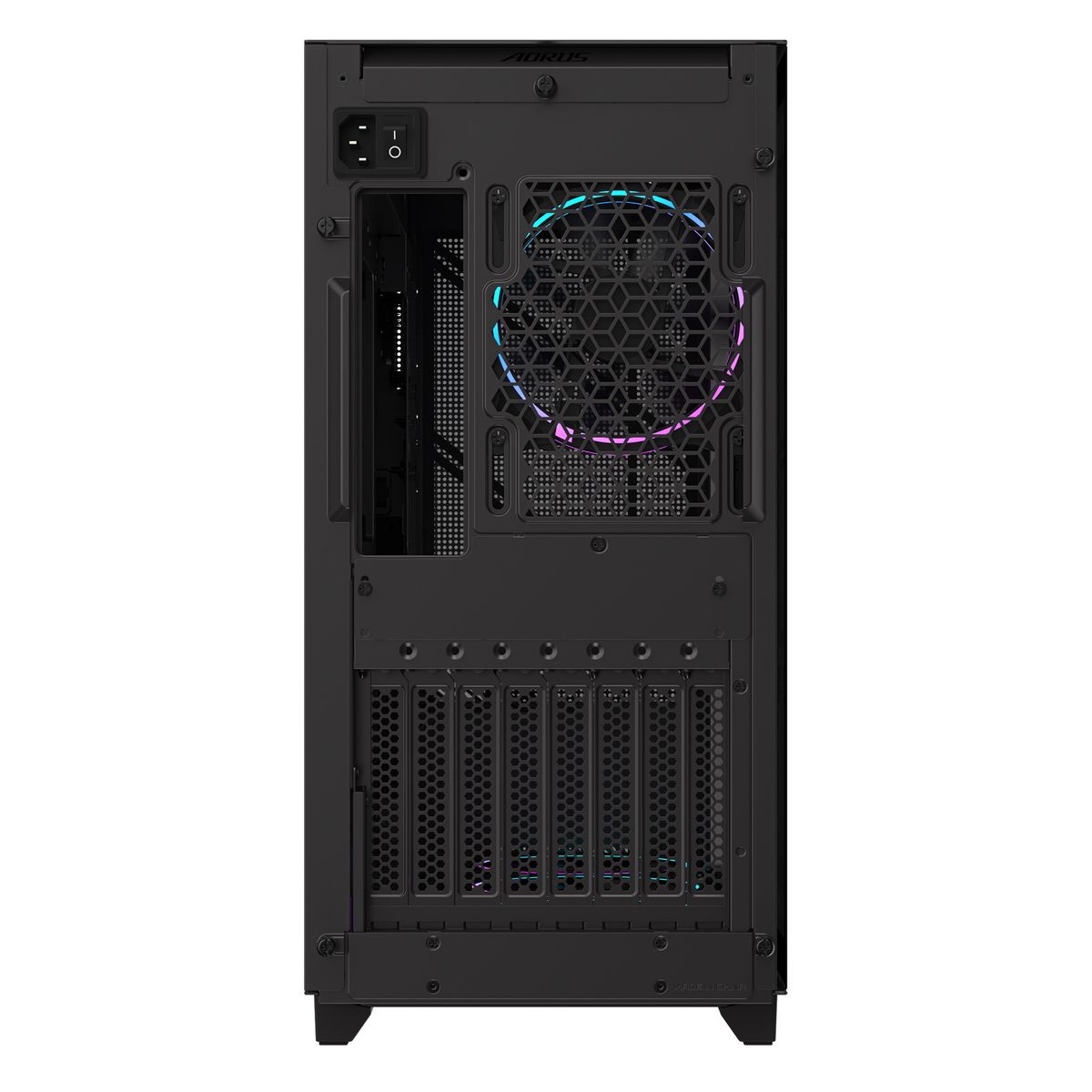 Корпус для ПК Gigabyte AORUS C400G MidTower, ATX, USB-C x1, USB 3.0 x2, Audio I/O, Black,TG