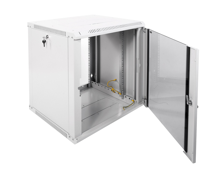 Шкаф ЦМО Шкаф телекоммуникационный настенный разборный ЭКОНОМ 12U (600х520) дверь стекло