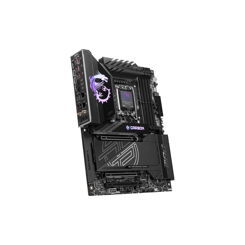 Материнская плата MSI MPG Z890 CARBON WIFI Z890, LGA1851, 4*DDR5, 3*PCIEx16, 5*M.2, 2*TypeC, 10*USB3