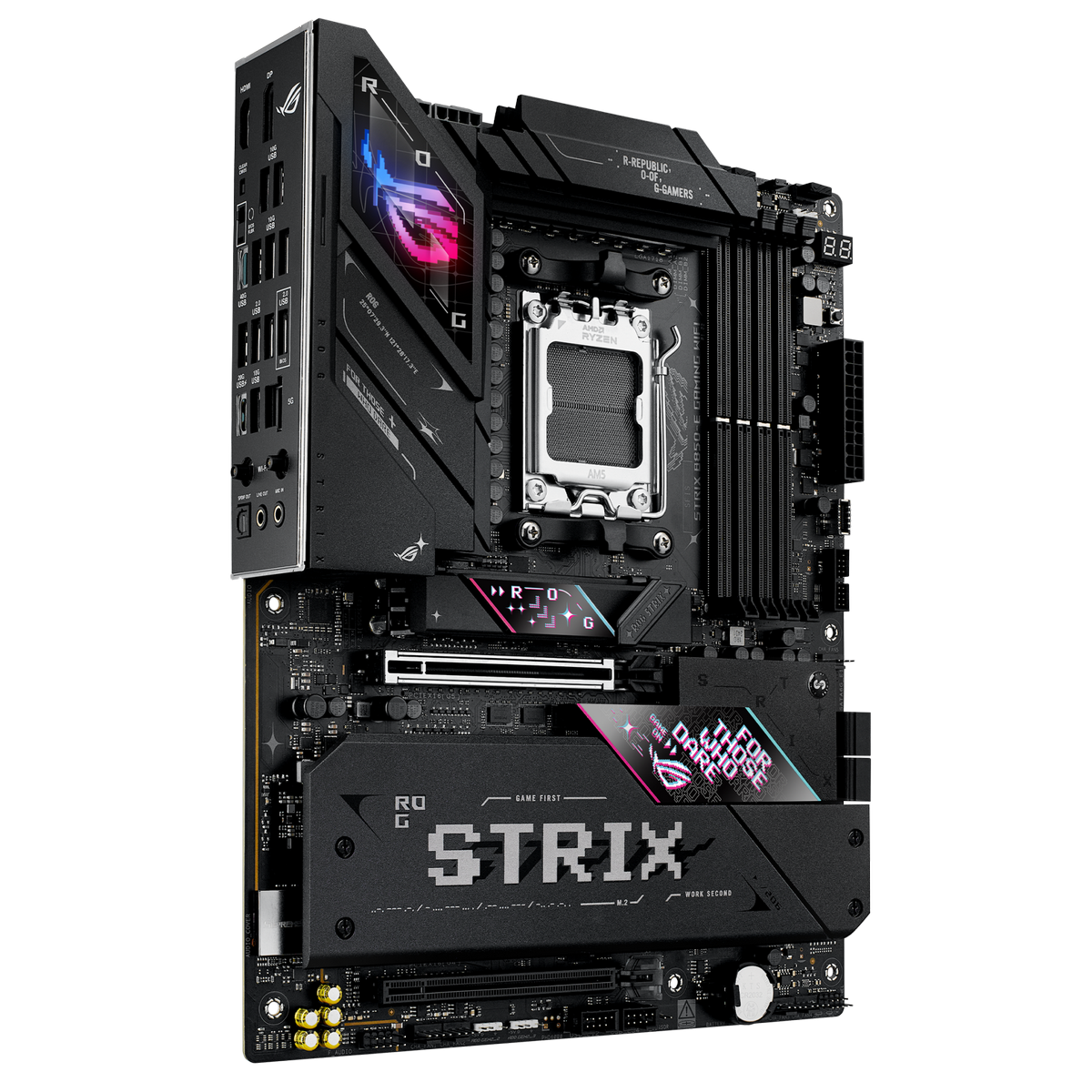 Материнская плата Asus ROG STRIX B850-E GAMING WIFI Socket AM5 AMD B850 4xDDR5 ATX AC`97 8ch(7.1) 2.
