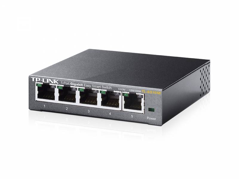 Коммутатор TP-Link TL-SG105E (L2) 5x1Гбит/с настраиваемый