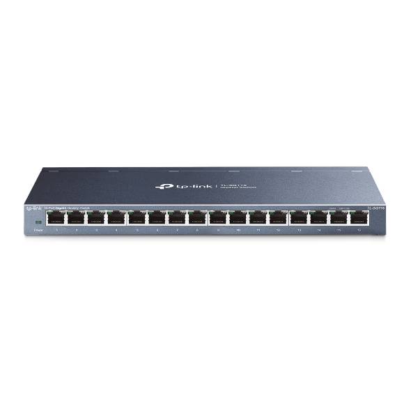 Коммутатор TP-Link TL-SG116 (L2) 16x1Гбит/с неуправляемый