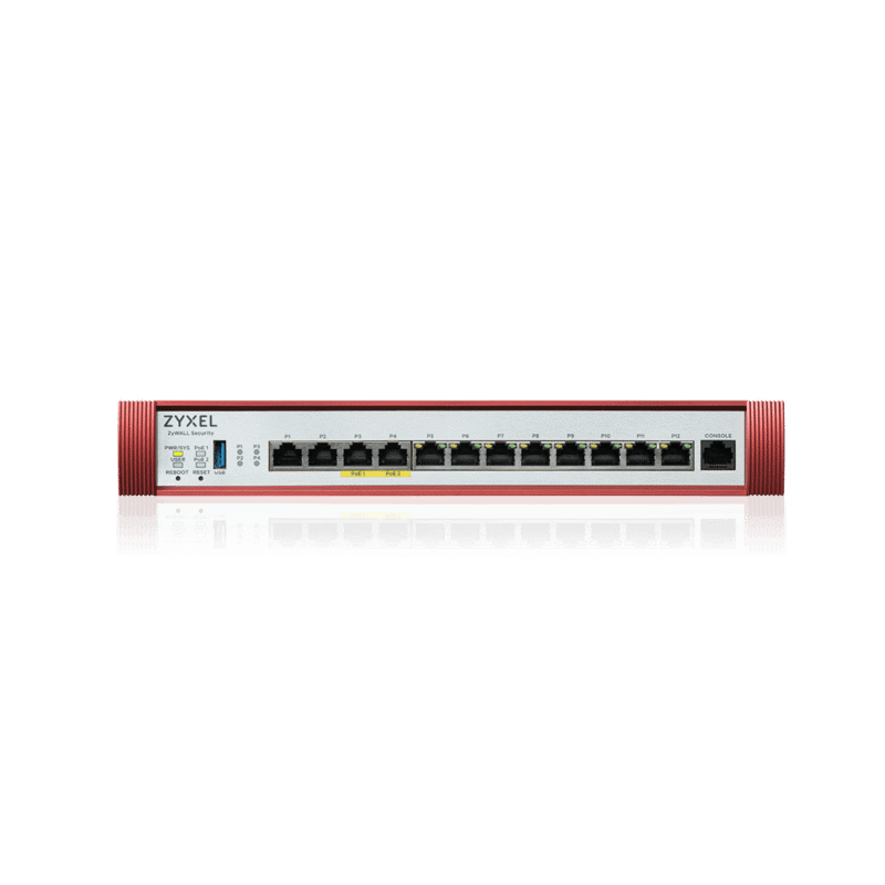 Межсетевой экран Zyxel USG FLEX 500H, Rack, 2xRJ-45: 1/2.5G (LAN/WAN), 2xRJ-45: 1/2.5G PoE+ (LAN/WAN