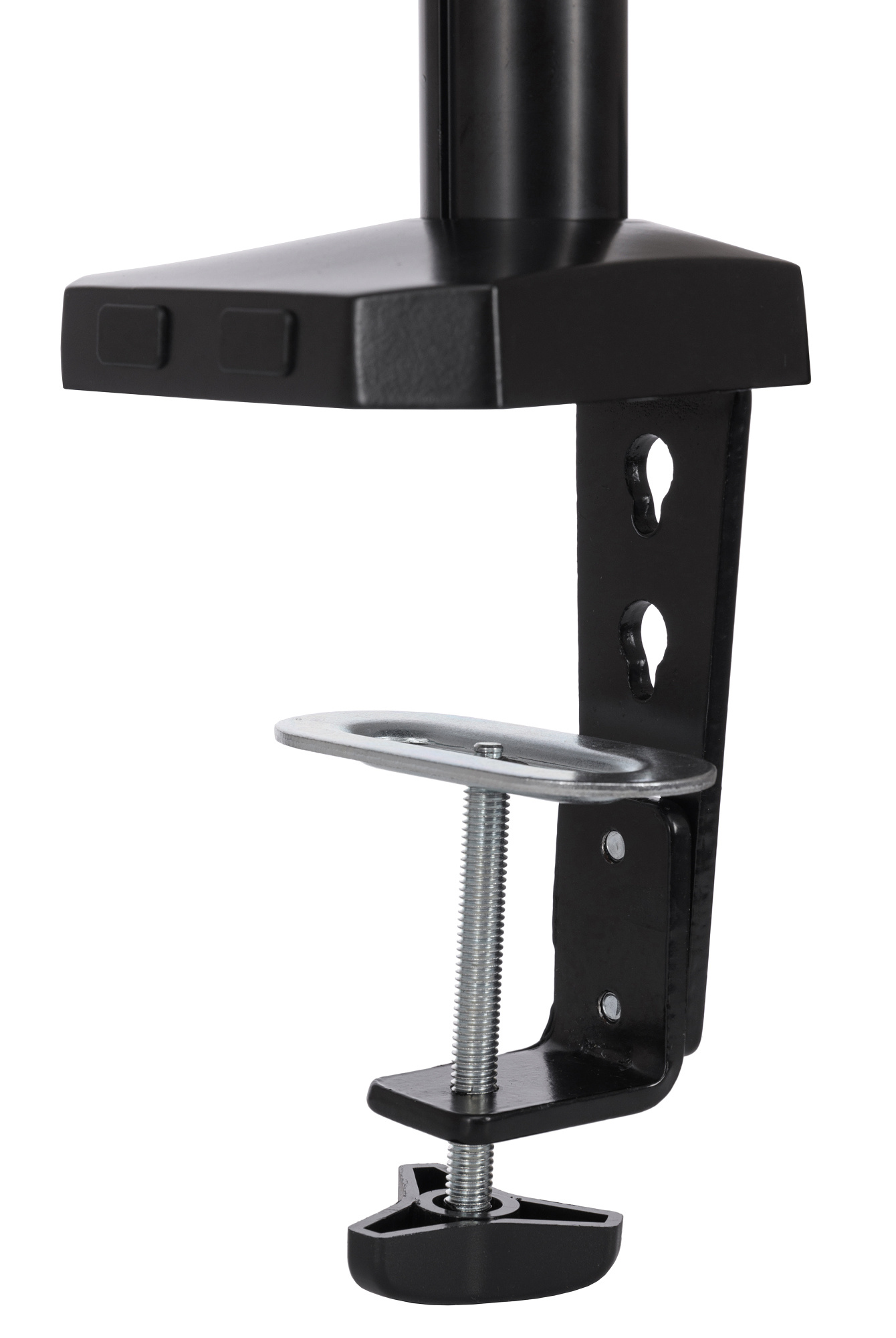 Кронштейн для мониторов ЖК Buro M10 черный 17"-27" макс.9кг крепление к столешнице поворот и наклон