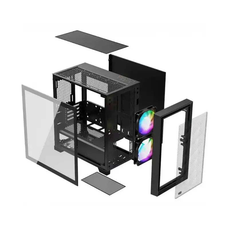 корпус PCCooler C3D310 BK ARGB mATX USB3.0x2/audio 2x120mm ARGB