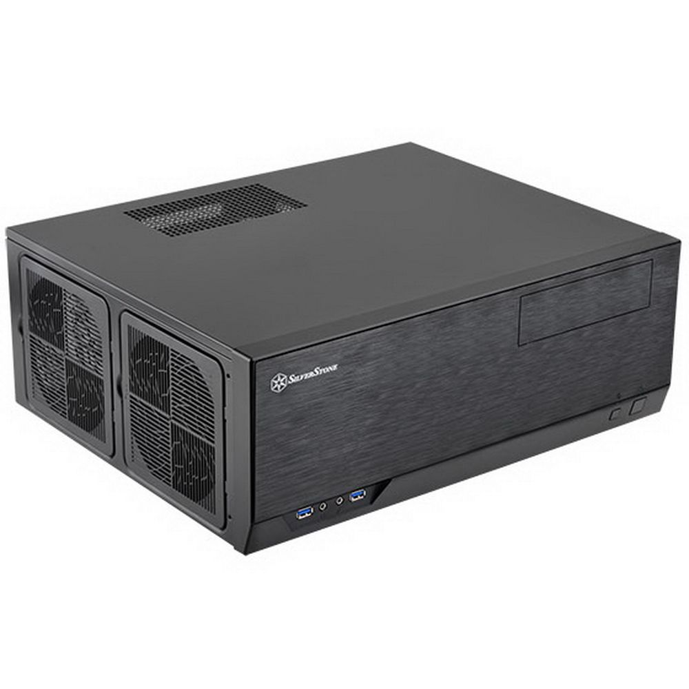 Корпус Silverstone SST-GD09B Grandia HTPC ATX Computer Case, Silent High Airflow Performance, black 