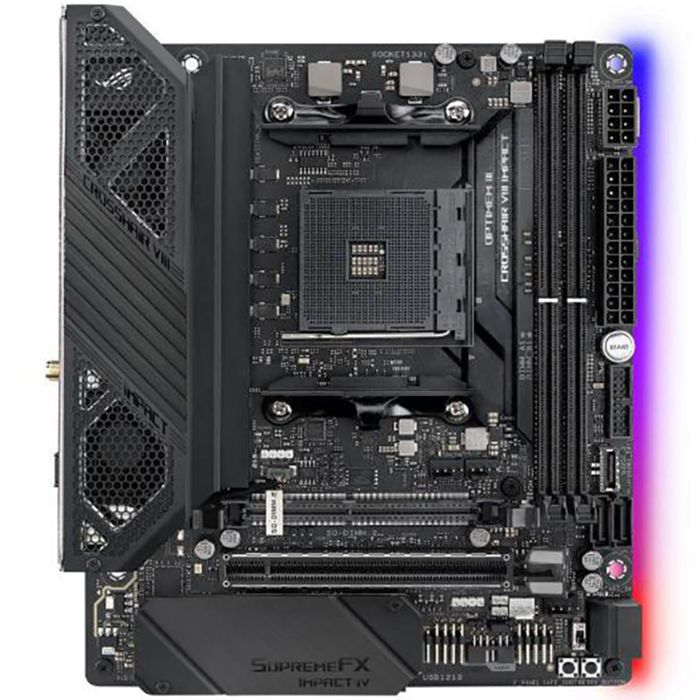 Материнская плата ASUS ROG CROSSHAIR VIII IMPACT X570 AM4 mini-DTX 2xDDR4 PCIEx16 2xM.2 GLAN WIFI RT