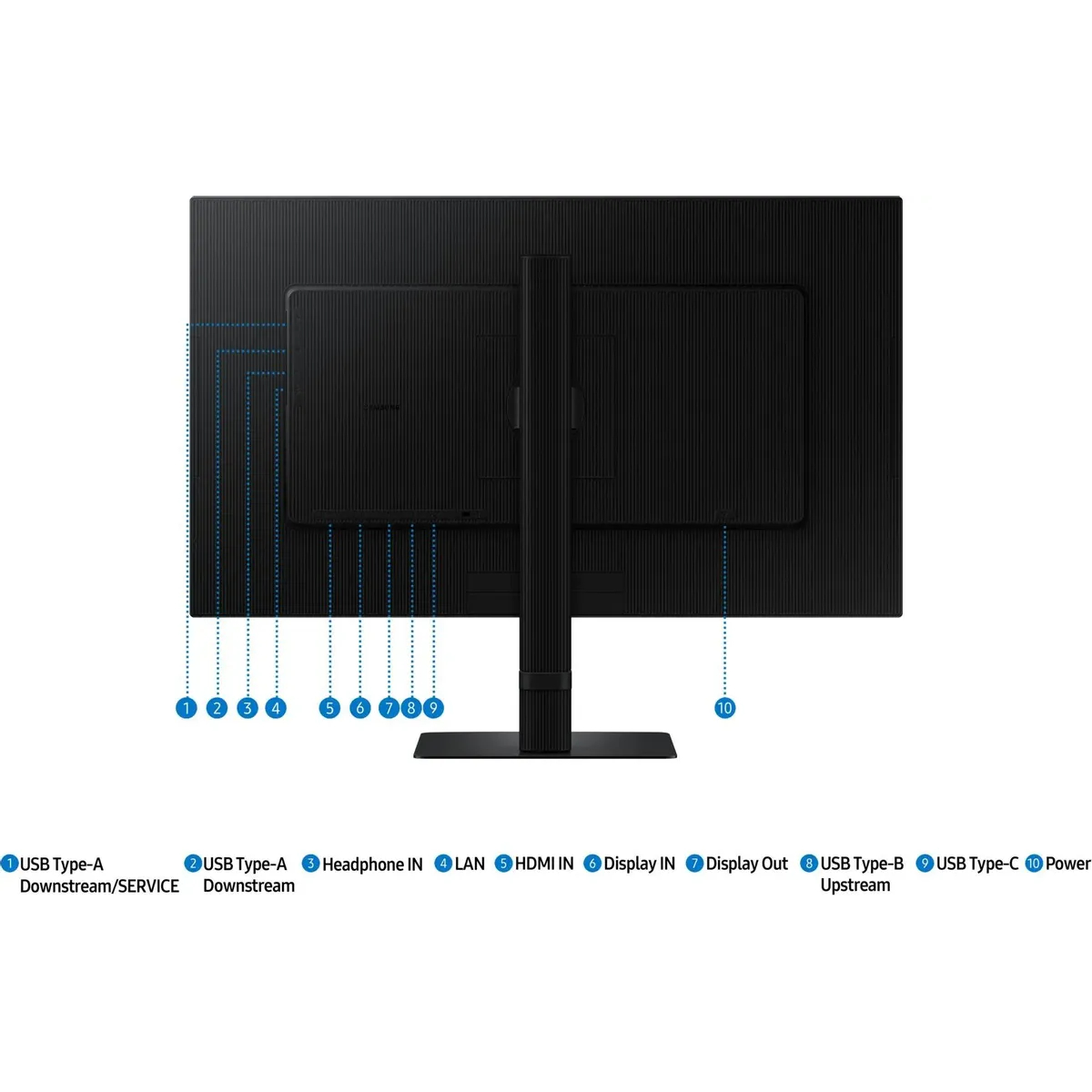 Монитор Samsung 27" ViewFinity S6 S27D604UAIXCI черный IPS LED 5ms 16:9 HDMI матовая HAS Piv 1000:1 