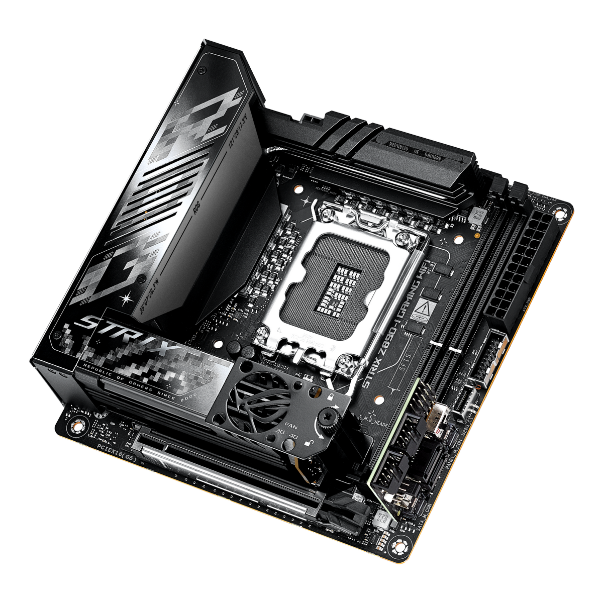 Материнская плата Asus ROG STRIX Z890-I GAMING WIFI Soc-1851 Intel Z890 2xDDR5 mini-ITX AC`97 8ch(7.