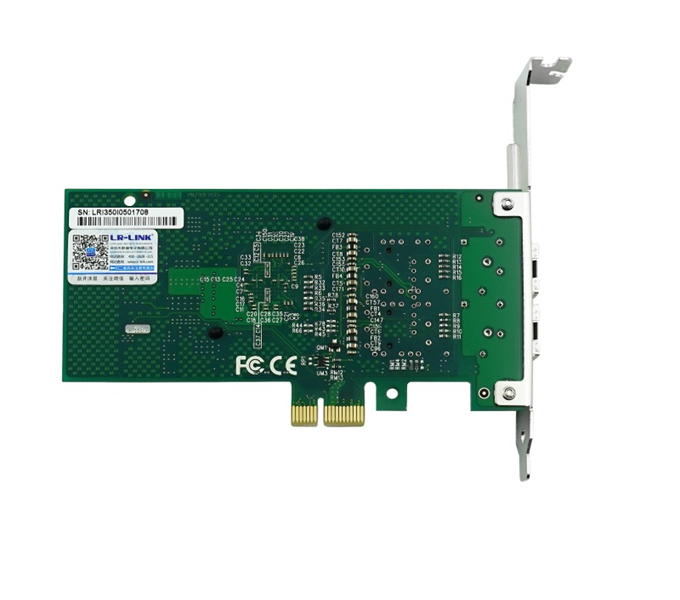 Сетевая карта LR-Link NIC PCIe x1, 2 x 1G SFP , Intel i350 chipset