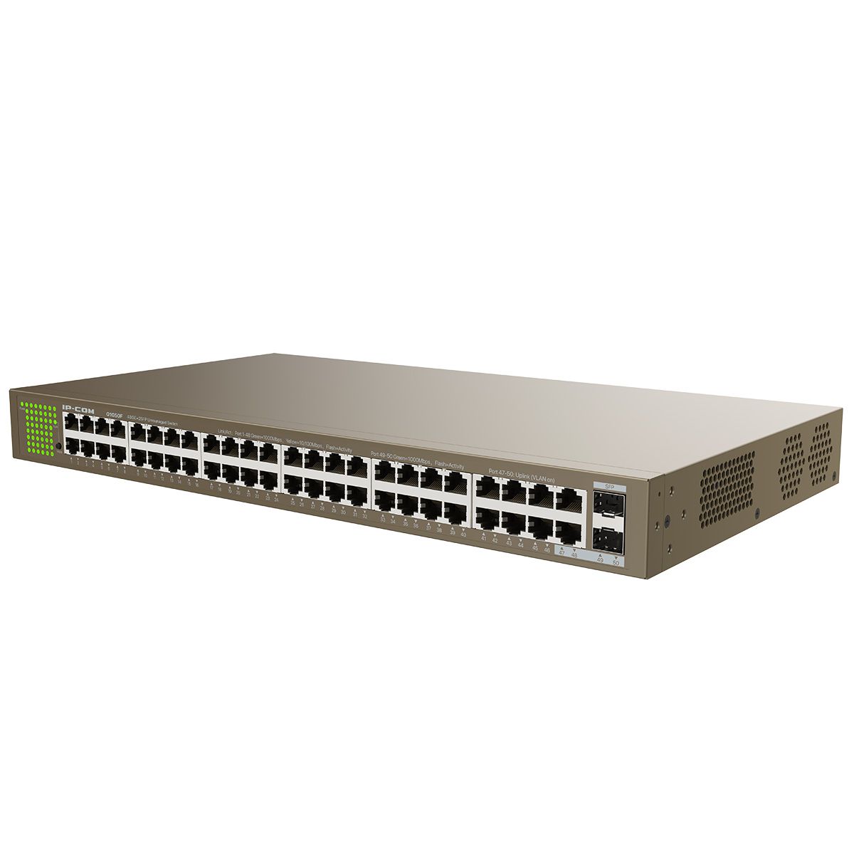 Коммутатор IP-Com G1050F (L2) 48x1Гбит/с 2SFP неуправляемый