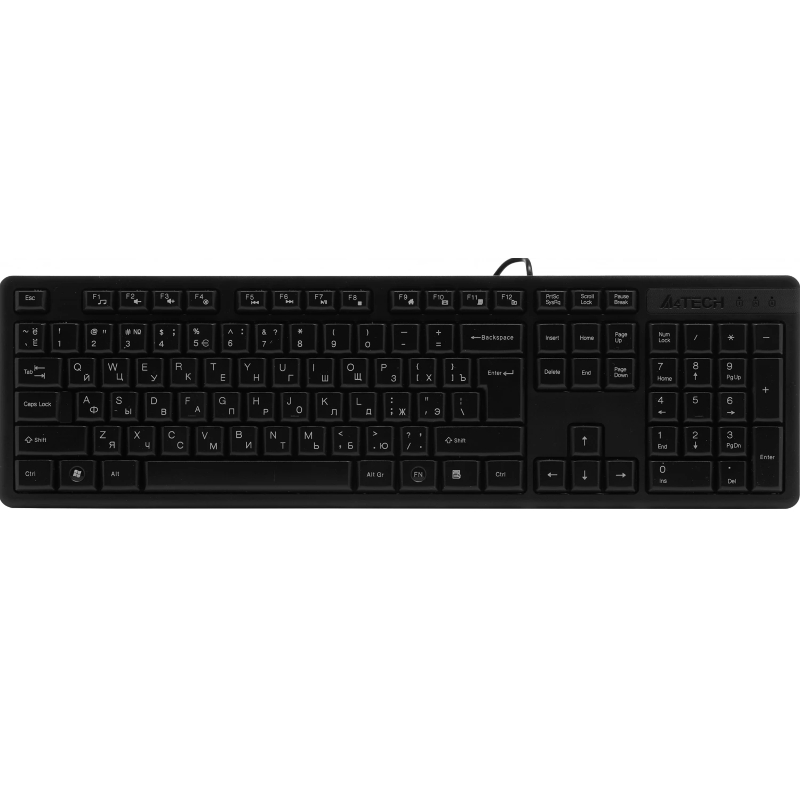 Клавиатура + мышь A4Tech KR-3330S клав:черный мышь:черный USB