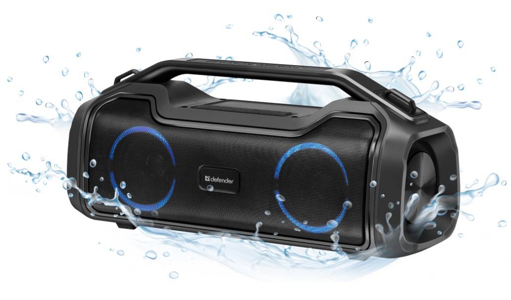 Defender Портативная колонка Beatbox 50 50Вт, BT/RGB/TF/TypeC/IPX5/PWB