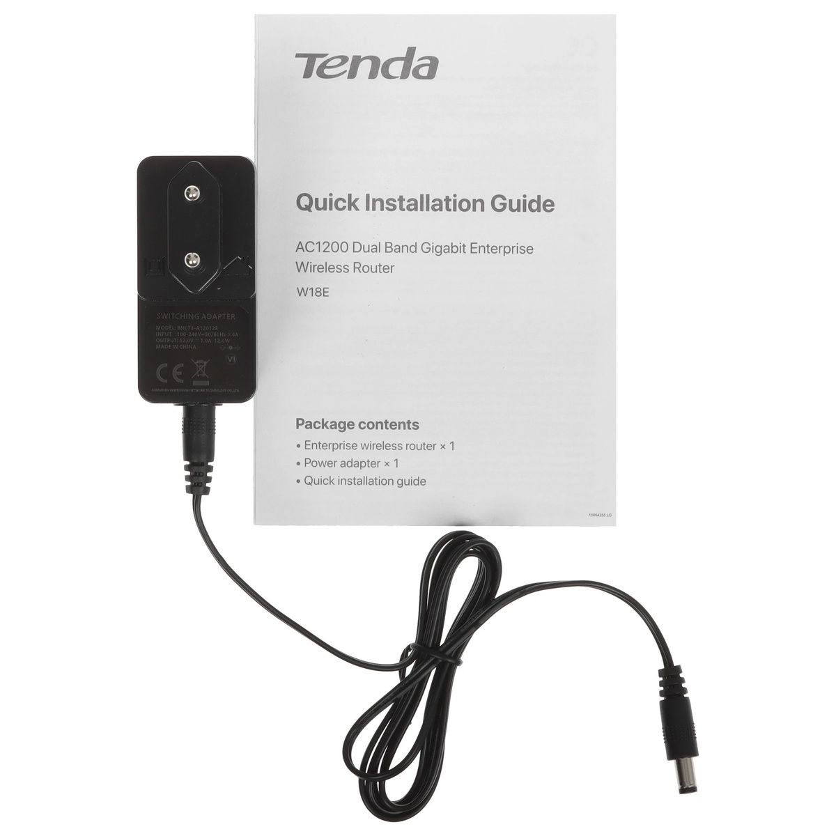 Роутер беспроводной Tenda W18E AC1200 10/100/1000BASE-TX черный