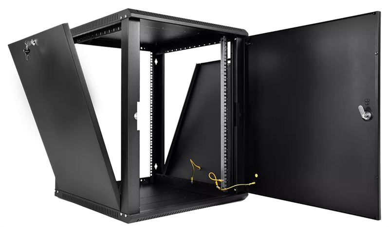 шкаф ЦМО Шкаф телекоммуникационный настенный разборный ЭКОНОМ 15U (600  350) дверь металл, цвет черн