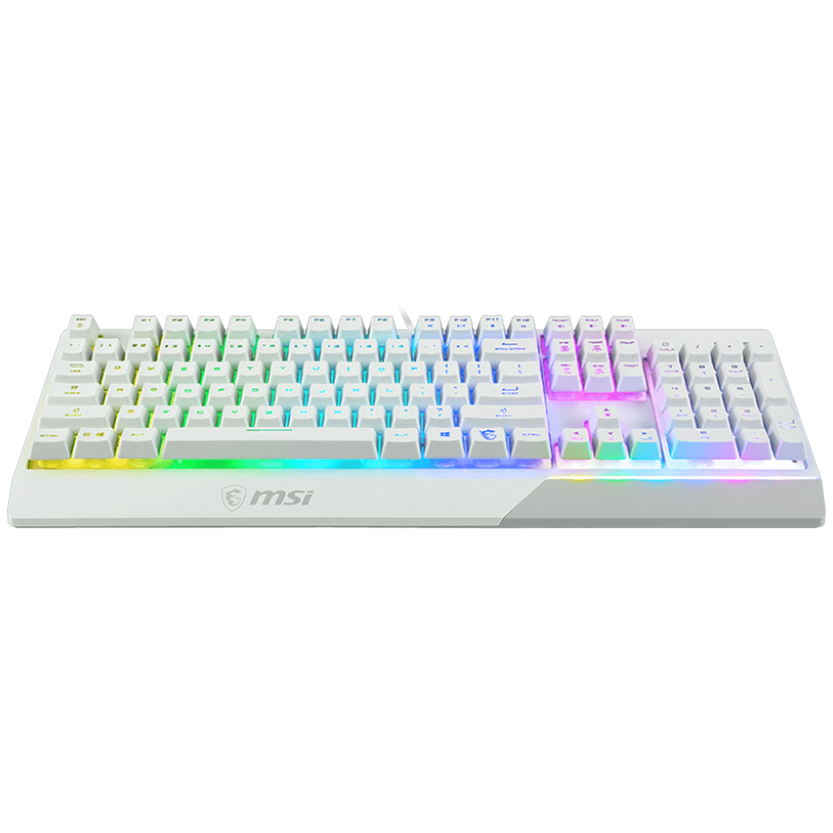 Клавиатура MSI Vigor GK30 белый USB for gamer LED