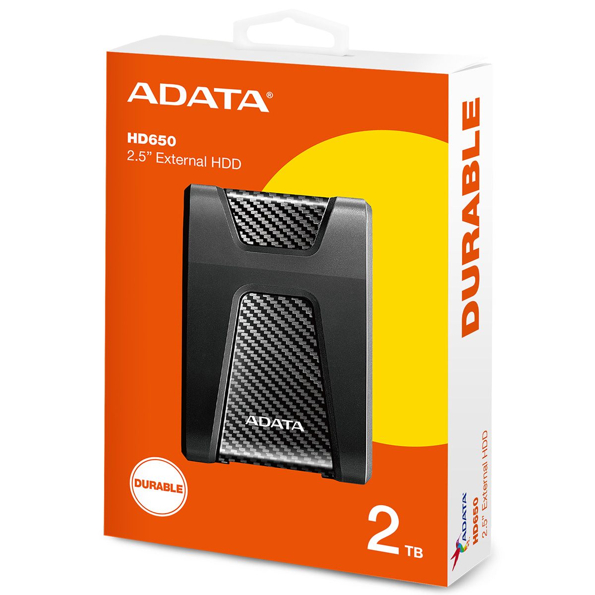 Жесткий диск A-Data USB3.0 2TB AHD650-2TU31-CBK HD650 DashDrive Durable 2.5" черный