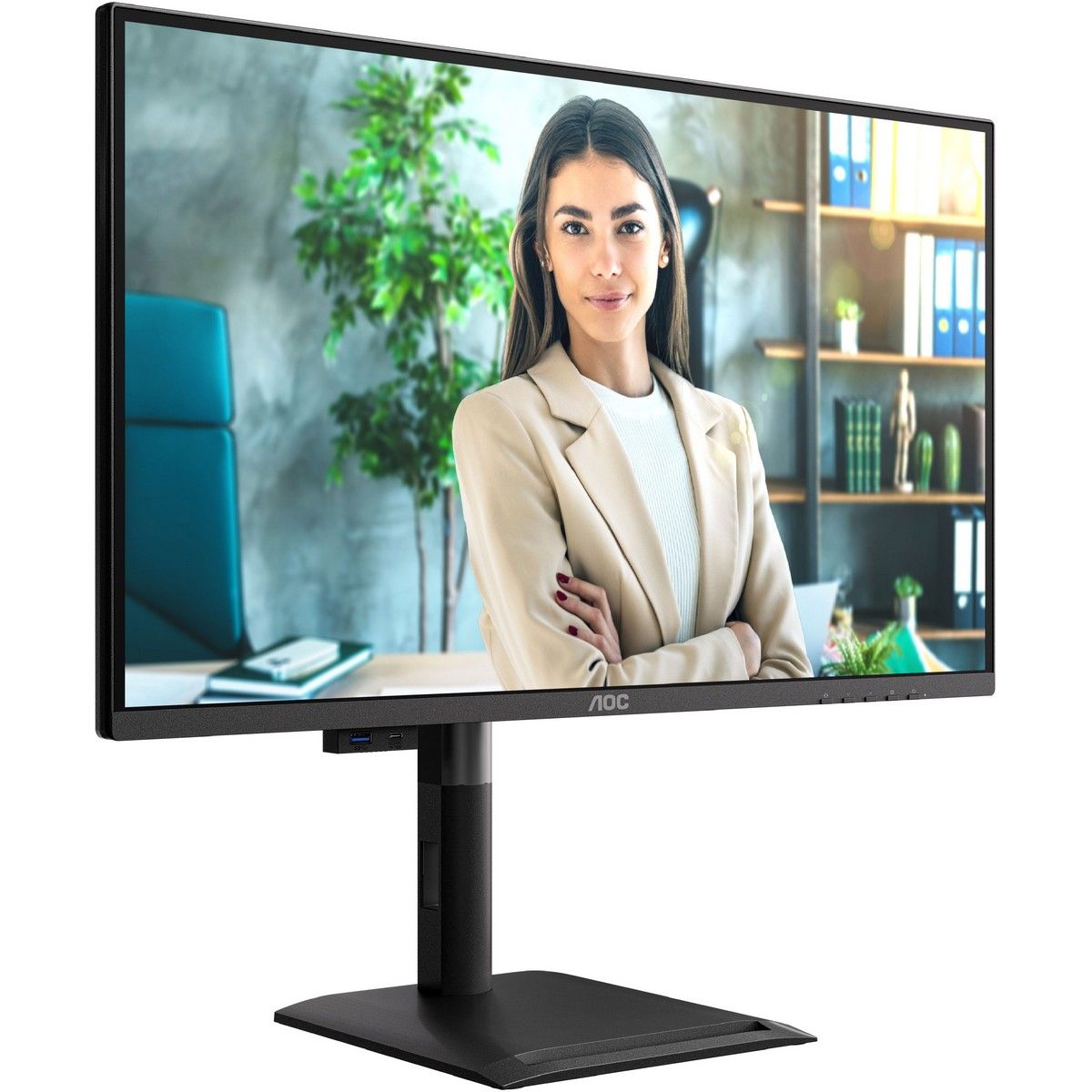 Монитор 27" AOC Q27P4U  IPS, 2560x1440, 120Hz, 4ms, 350сd/m, 1500:1 | 2xHDMI(2.0), DP(1.2), Typ