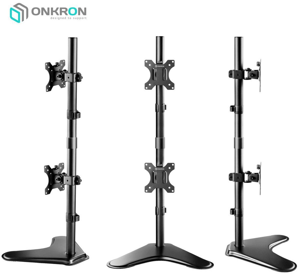 Кронштейн для мониторов Onkron D208FS черный 13"-32" макс.16кг настольный поворот и наклон