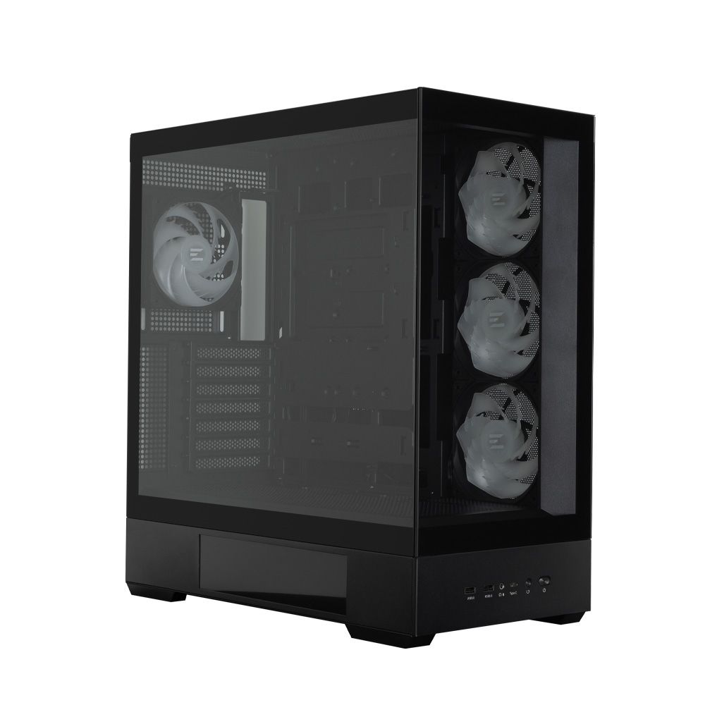 Корпус для ПК Zalman P40 DS Black ATX Mid Tower PC Case, 120mm ARGB Fanx4