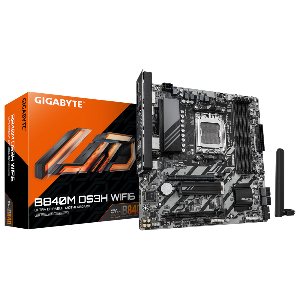 Материнская плата Gigabyte B840M DS3H WIFI6,