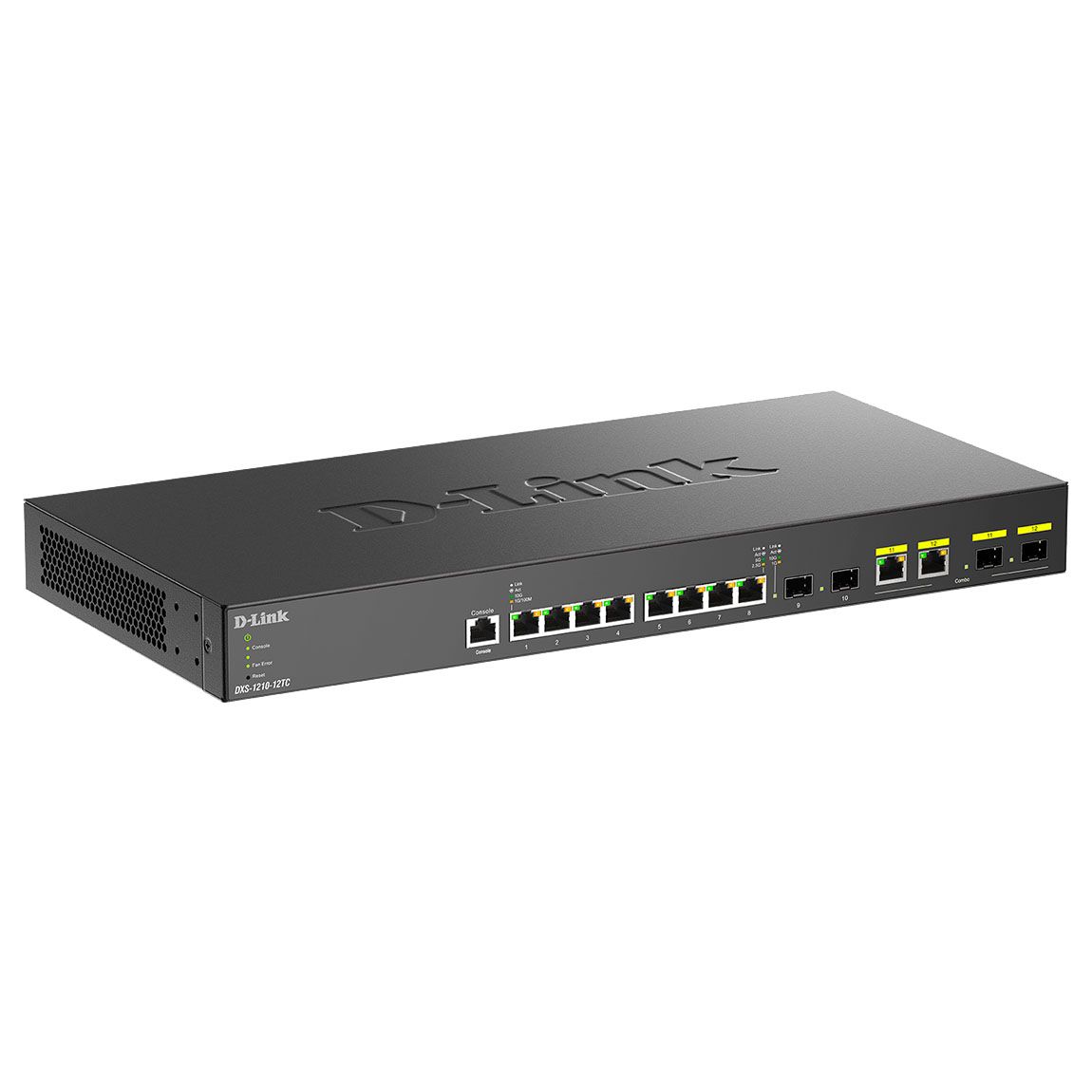 Коммутатор D-Link DXS-1210-12TC/B1A Настраиваемый L2+ коммутатор с 8 портами 10GBase-T, 2 портами 10