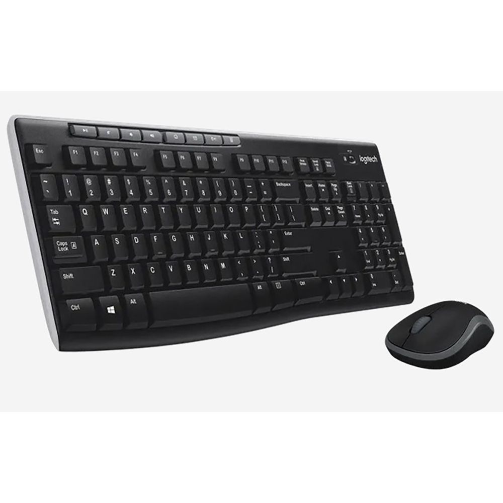 Клавиатура + мышь Logitech MK270 клав:черный мышь:черный USB беспроводная Multimedia (920-004518)
