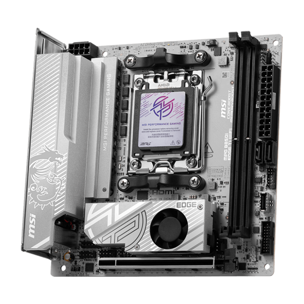 Материнская плата MSI MPG B850I EDGE TI WIFI Socket AM5 AMD B850 2xDDR5 mini-ITX AC`97 8ch(7.1) 5Gig