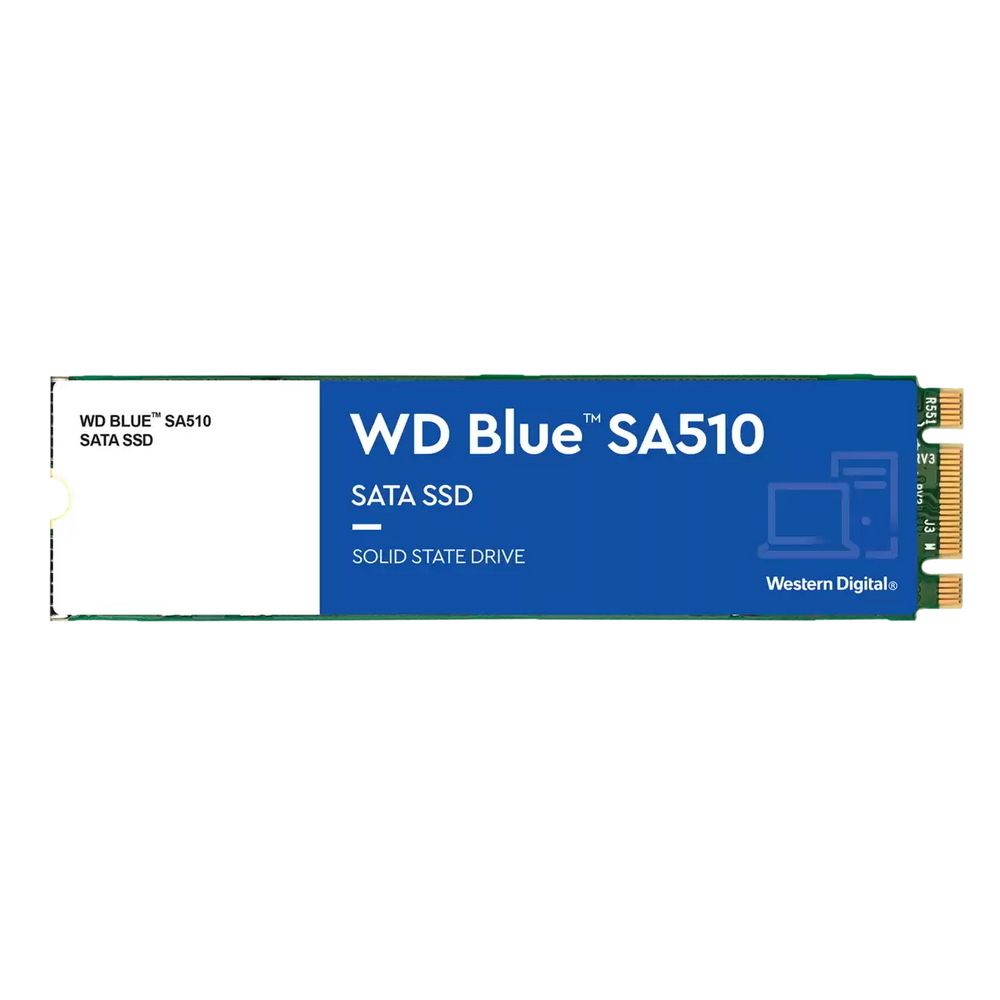 Твердотельный накопитель Western Digital SSD Blue SA510 1Tb M2.2280  SATA III WDS100T3B0B, 1 year