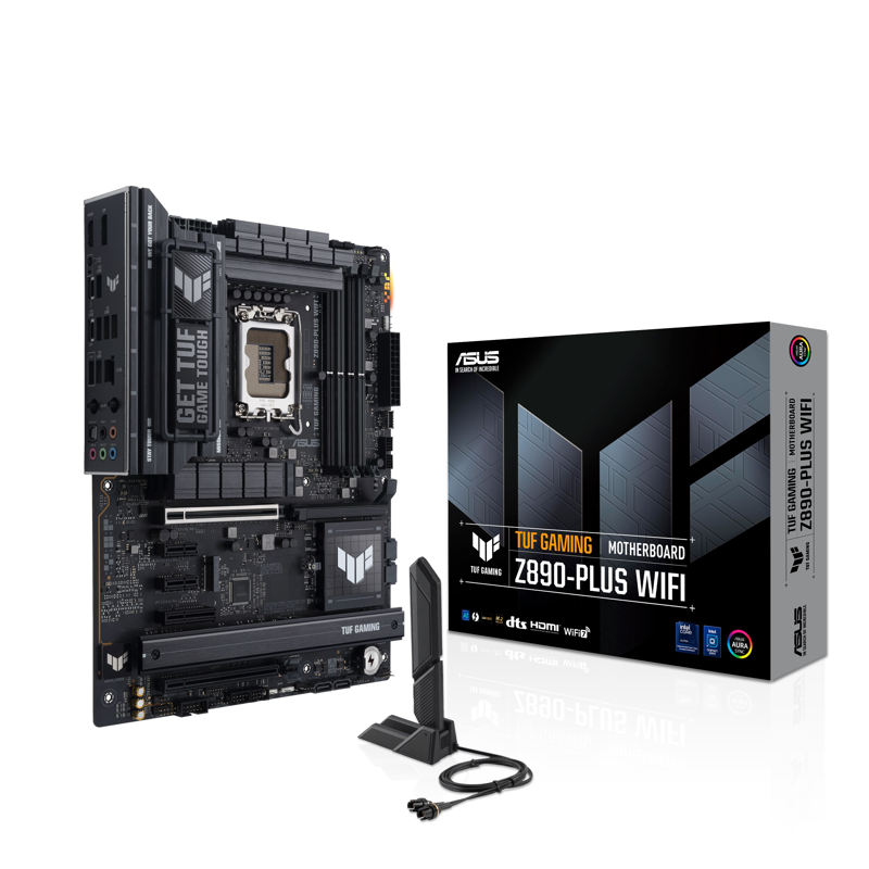 Материнская плата Asus TUF GAMING Z890-PLUS WIFI Soc-1851 Intel Z890 4xDDR5 ATX AC`97 8ch(7.1) 2.5Gg