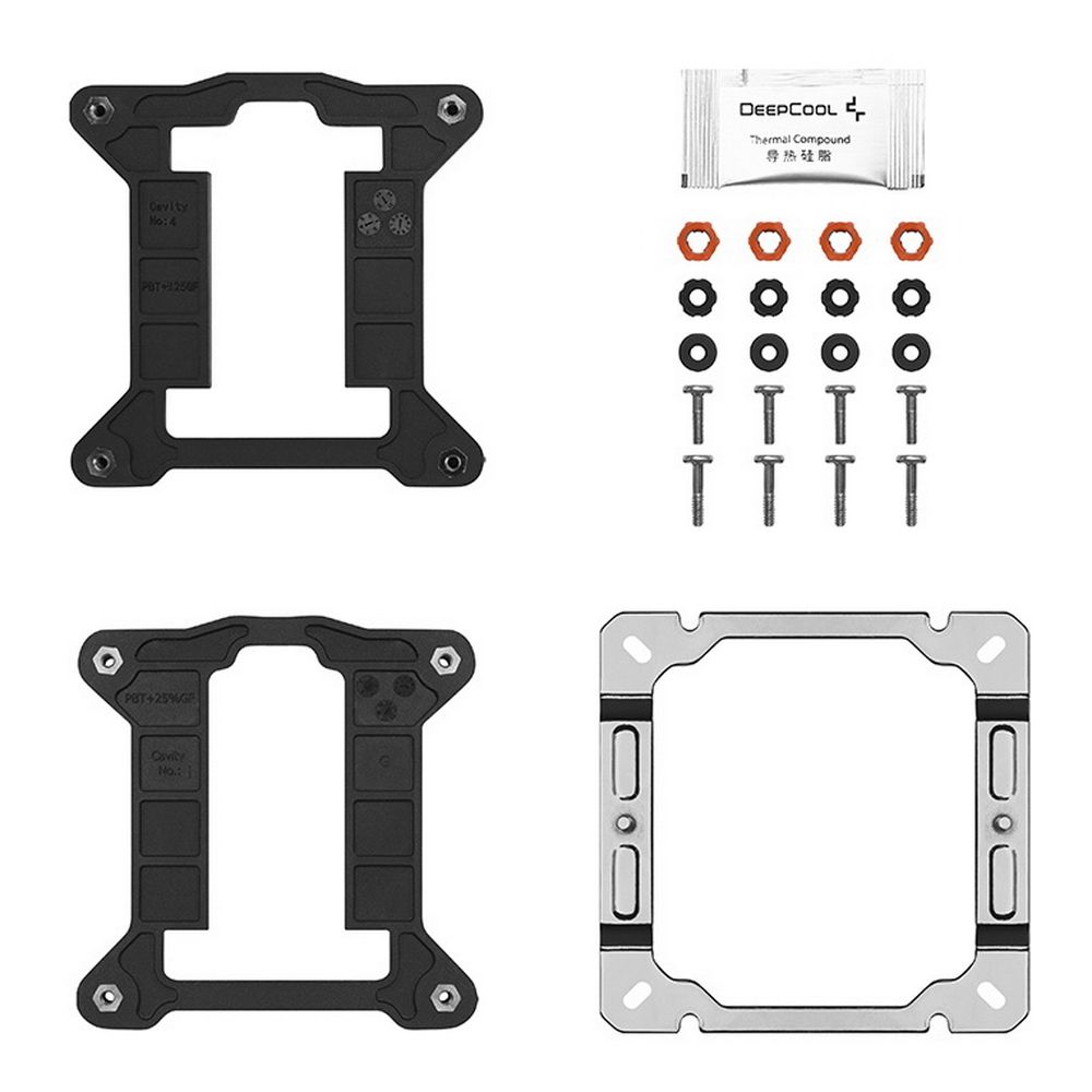 Кулер для процессора DEEPCOOL AG400 LGA1700/1200/115X/AM5/AM4 (18шт/кор, TDP 220W, PWM, Fan 120mm, 4