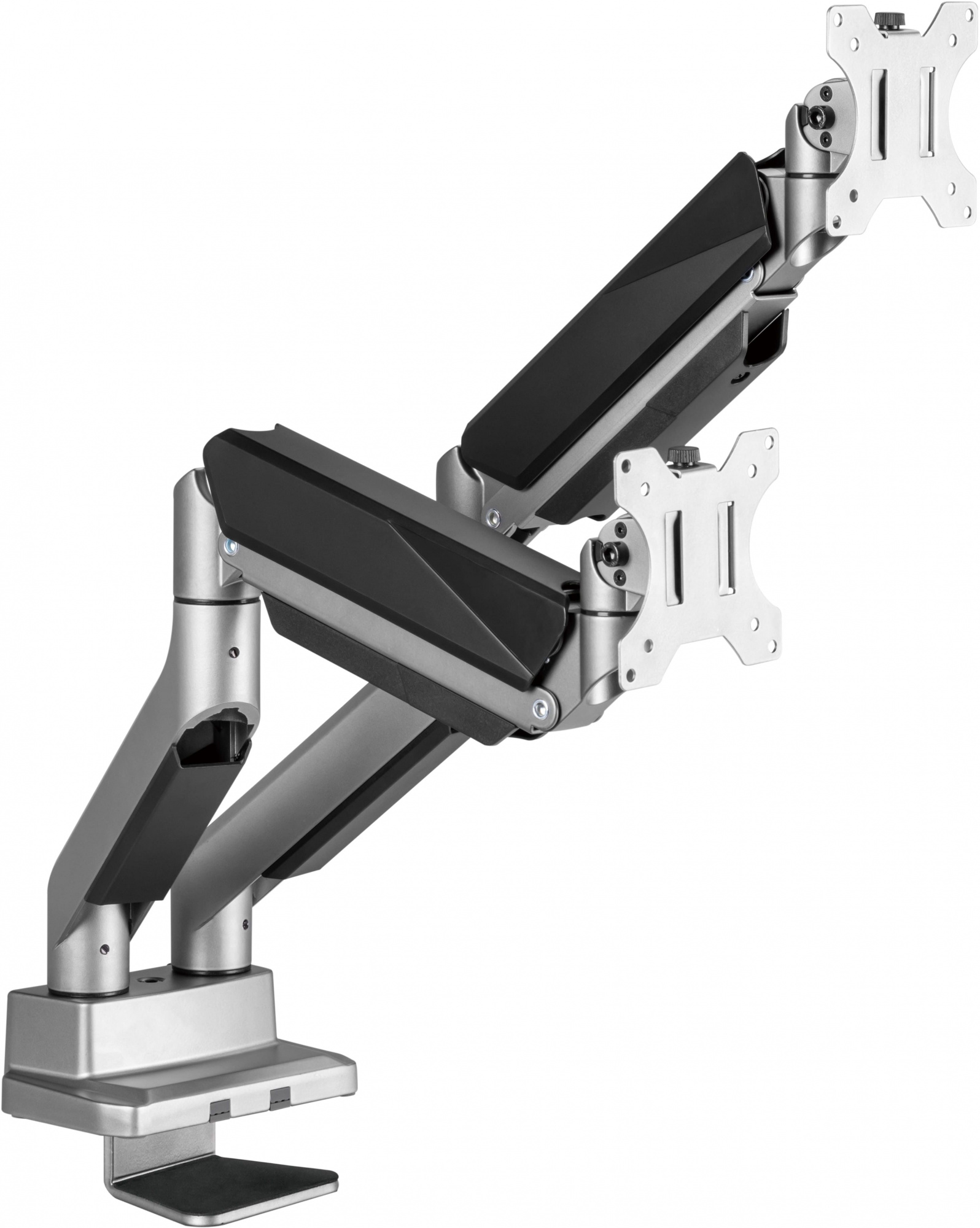 Кронштейн для мониторов Ultramounts UM718 серый 17"-35" макс.15кг крепление к столешнице поворот и н