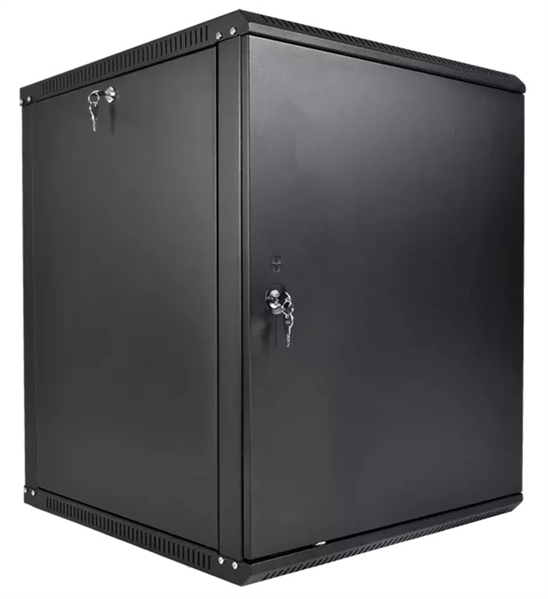 шкаф ЦМО Шкаф телекоммуникационный настенный разборный ЭКОНОМ 12U (600  350) дверь металл, цвет черн