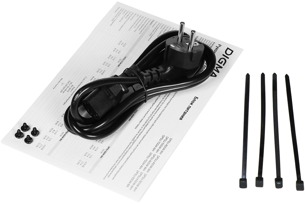 Блок питания Digma ATX 550W DPSU-550W (20+4pin) 120mm fan 4xSATA RTL