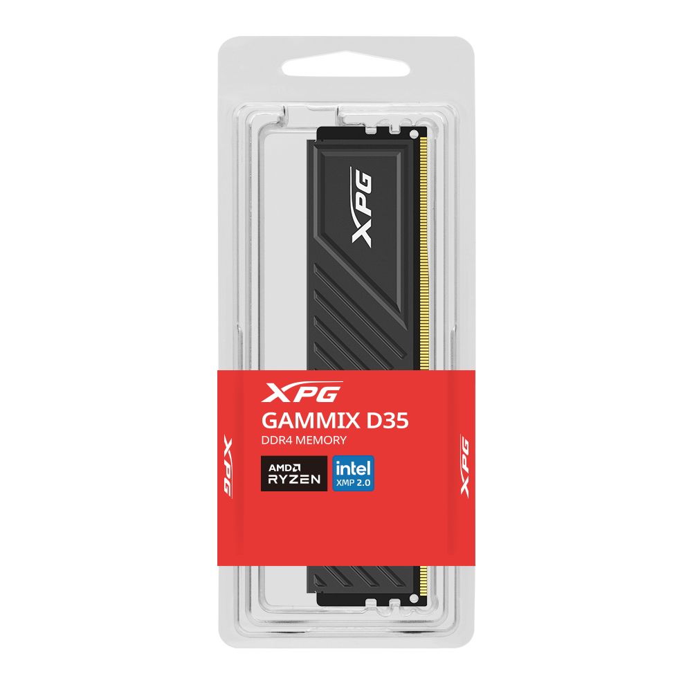 Память DDR4 32GB 3200MHz A-Data AX4U320032G16A-SBKD35 XPG Gammix D35 RTL Gaming PC4-25600 CL16 DIMM 
