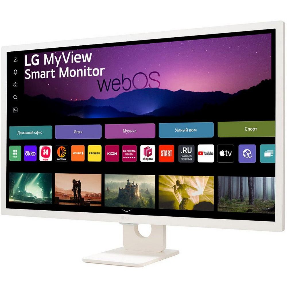 Монитор LG 31.5" MyView 32SR50F-W белый IPS LED 16:9 HDMI M/M матовая 250cd 178гр/178гр 1920x1080 60