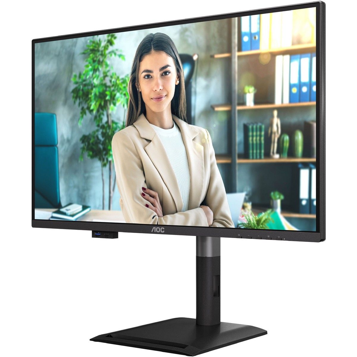 Монитор 27" AOC Q27P4U  IPS, 2560x1440, 120Hz, 4ms, 350сd/m, 1500:1 | 2xHDMI(2.0), DP(1.2), Typ