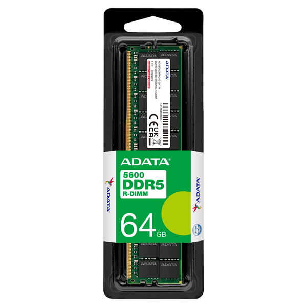 Оперативная память ADATA DDR5 R-DIMM 64GB 5600MHz 1*64GB 46-45-45 SINGLE TRAY