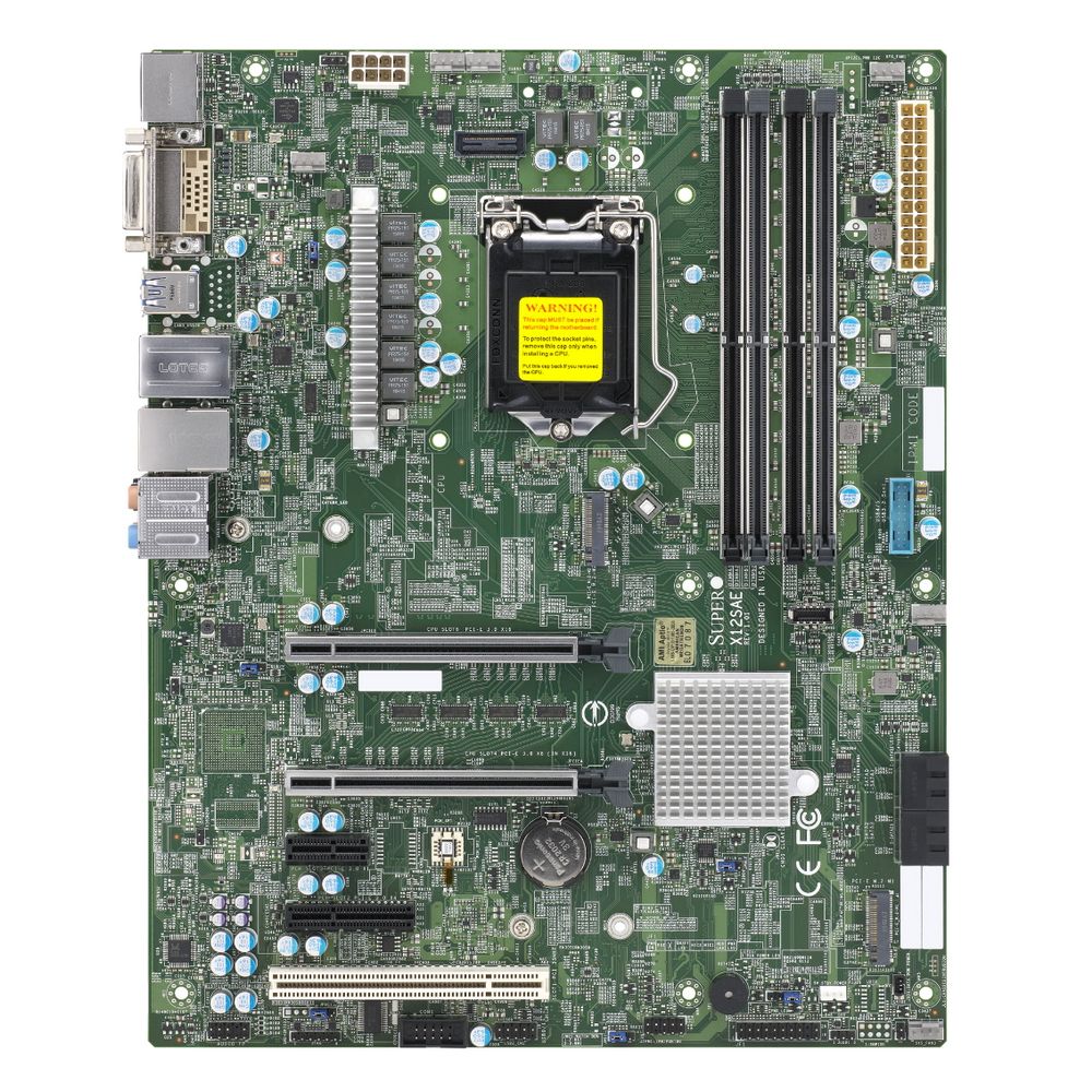 Материнская плата SuperMicro MBD-X12SAE-B {10} (414307) (incl. 1x I/O Shield MCP-260-00151-0N, 2x CB