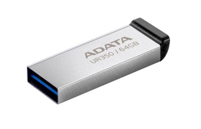 Флеш Диск A-Data 64GB UR350 UR350-64G-RSR/BK USB3.2 серебристый/черный